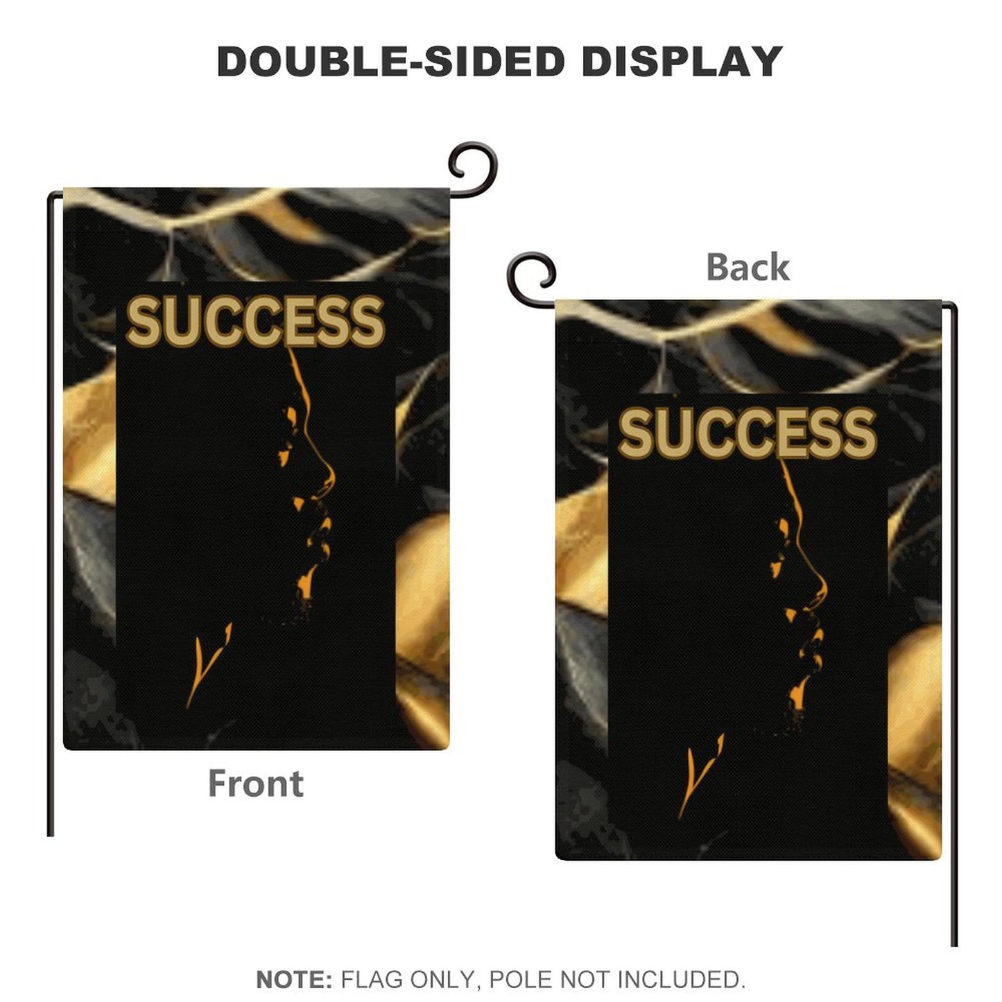 Personalized Flax Garden Flag (Identical Dual-sided Printing)