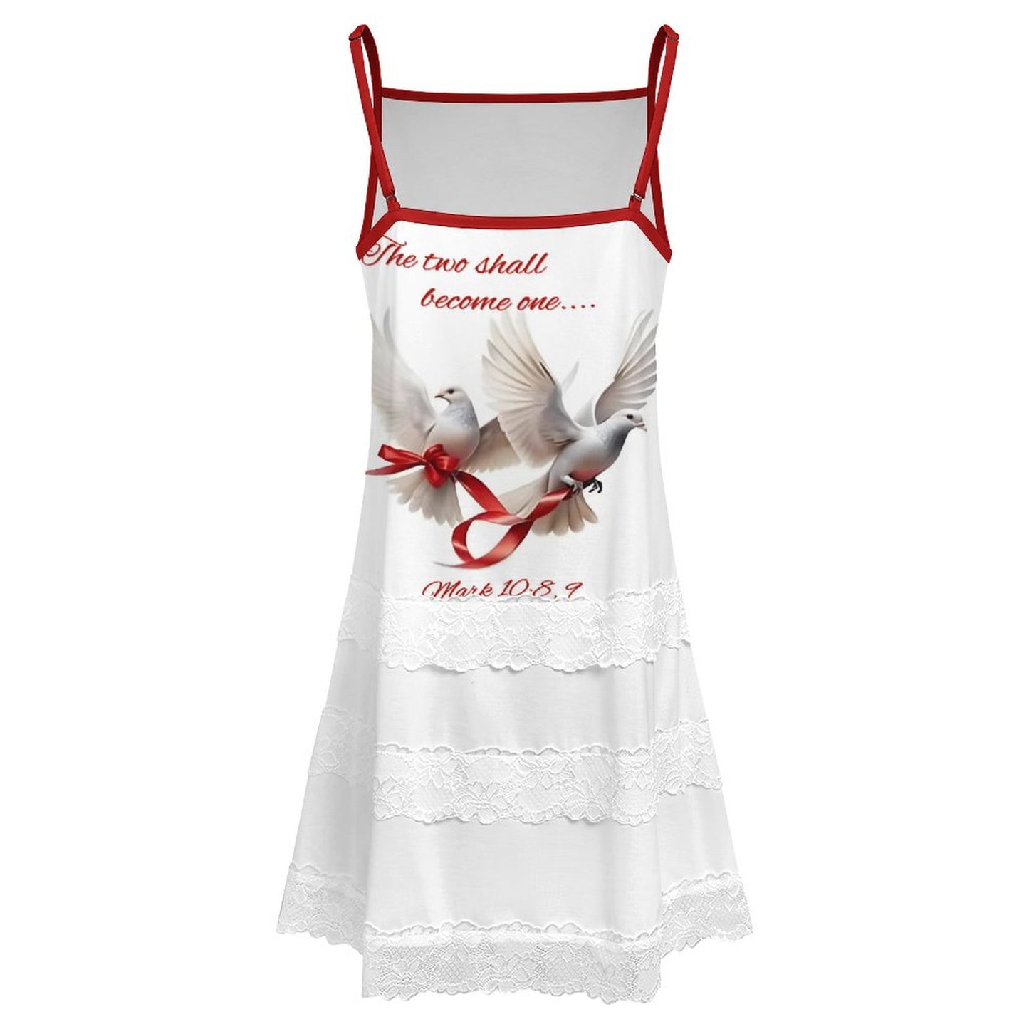 200gsm Lace Trimmed Camisole Dress(All-Over Printing)
