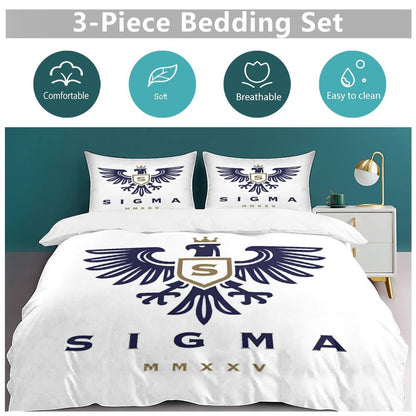 3-Piece Bedding Set-90"x90"/ 229x229cm (Dual-sided Printing)