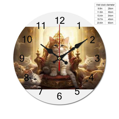 Concise Silent Wooden Wall Clock-9.84"x9.84"/ 25x25cm