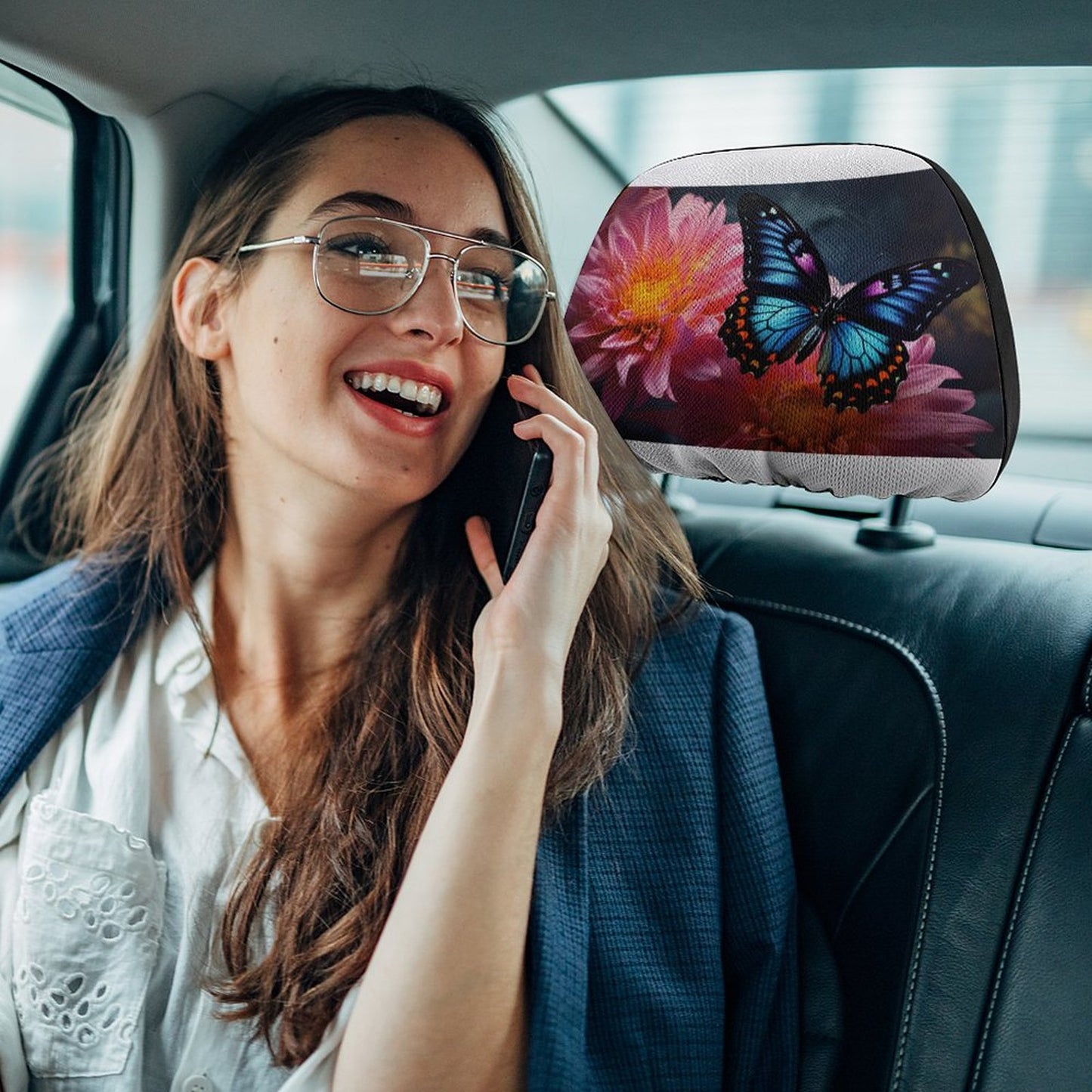 Custom Car Headrest Covers