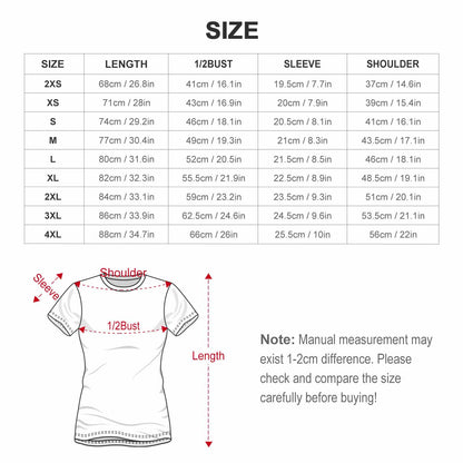 DTG 190gsm Cotton Summer Short Sleeve T-Shirts for Women(All-Over Printing)