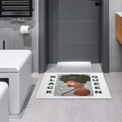 Crystal Velvet Bedroom Floor Mat