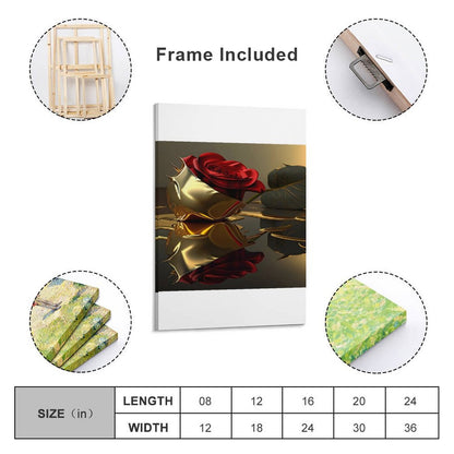 Framed Wooden Poster Hanging (Vertical 2:3)-8x12 inch