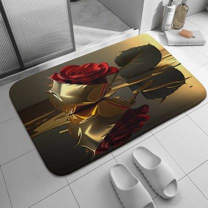 ROSE IN GOLD Coral Velvet Rug-15.7"x23.6"/ 40x60cm