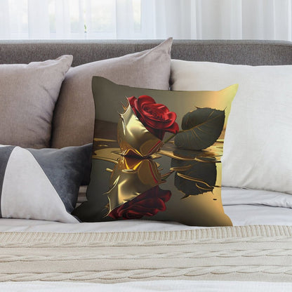 ROSE IN GOLD Plush Pillowcase Set of 4