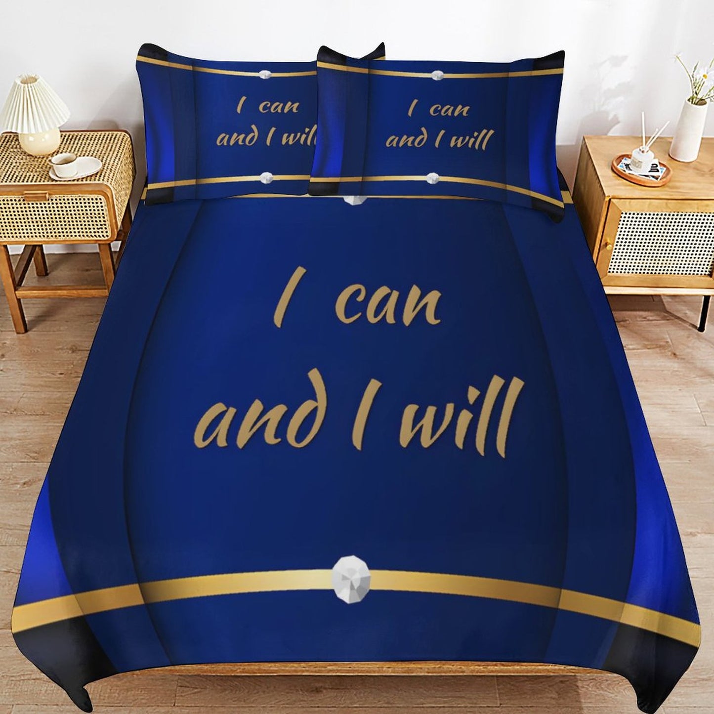 3-Piece Bedding Set-102"x90"/ 259x229cm (Dual-sided Printing)