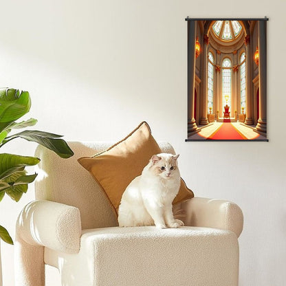 Canvas Hanging Poster with Scrolls-16"x24"/ 40x60cm