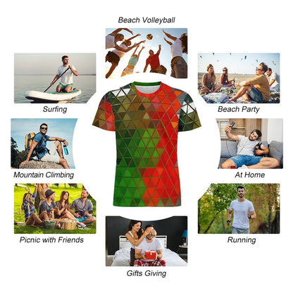 GLASS PRISM Short Sleeve  T-Shirt-*XS-6XL