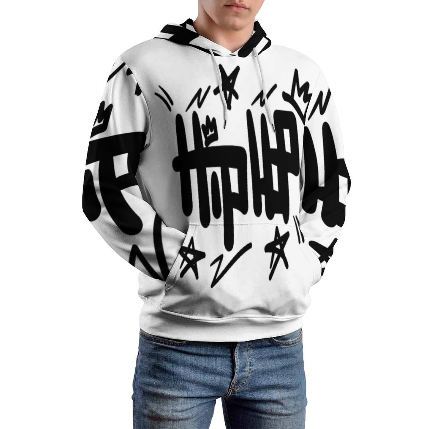 230gsm Men's Cool Hoodie with Double-layer Cap (All-Over Printing)