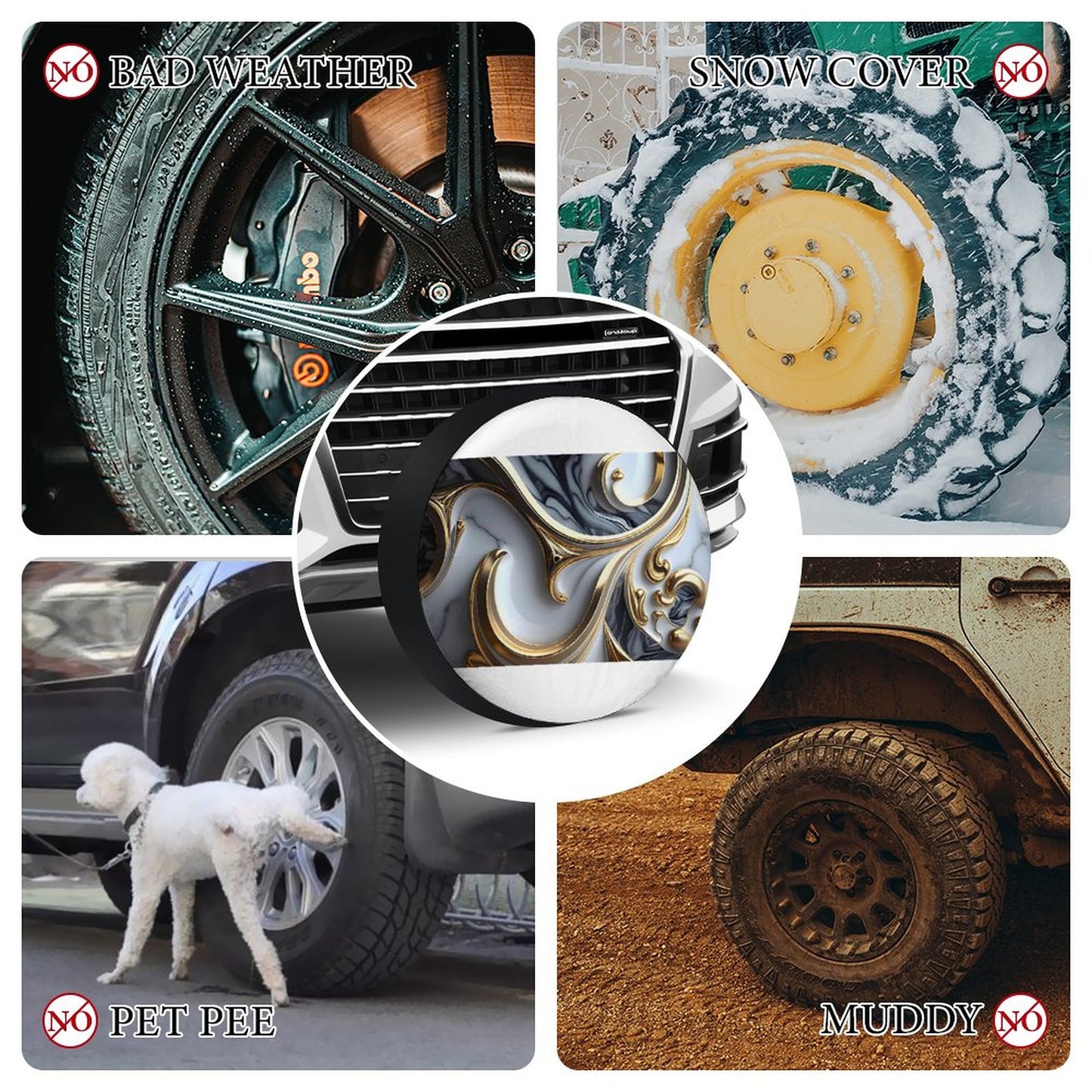 Oxford Cloth Tire Cover