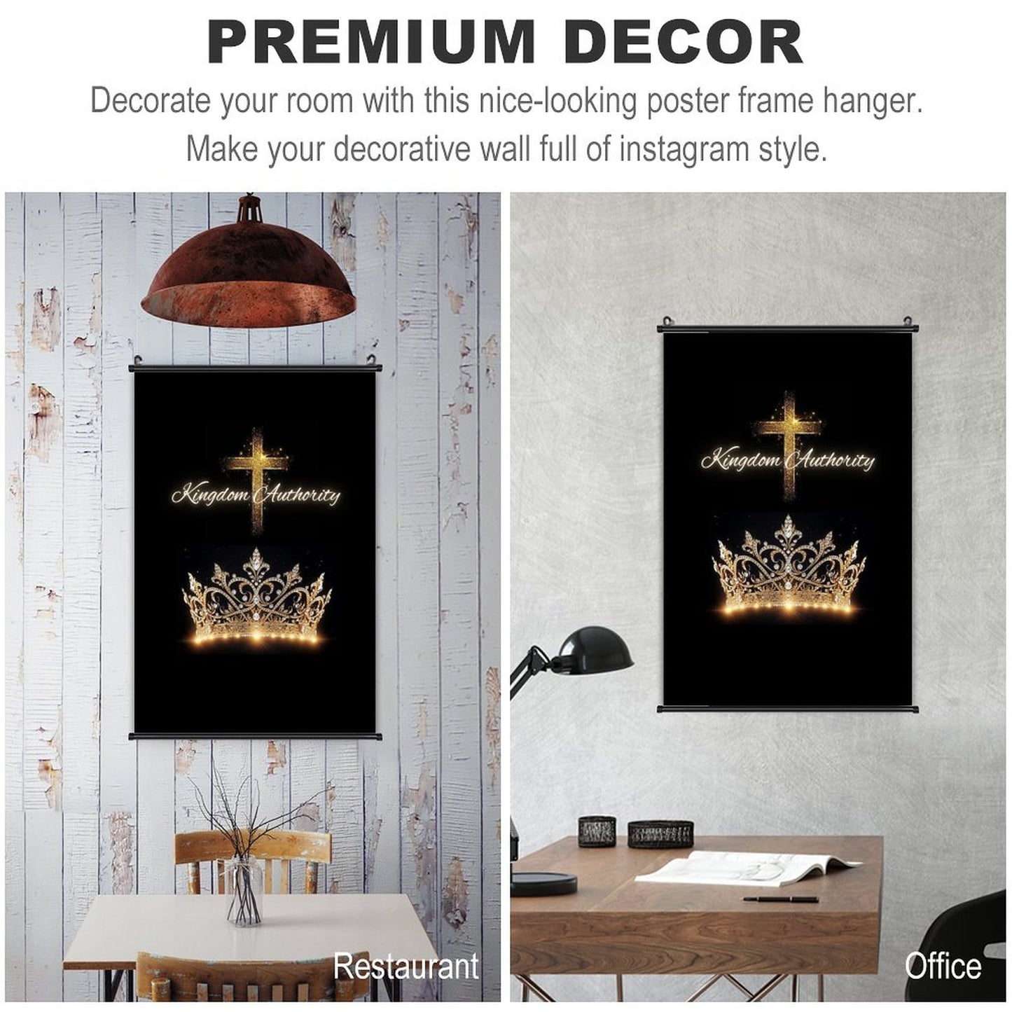 Canvas Hanging Poster with Scrolls-16"x24"/ 40x60cm