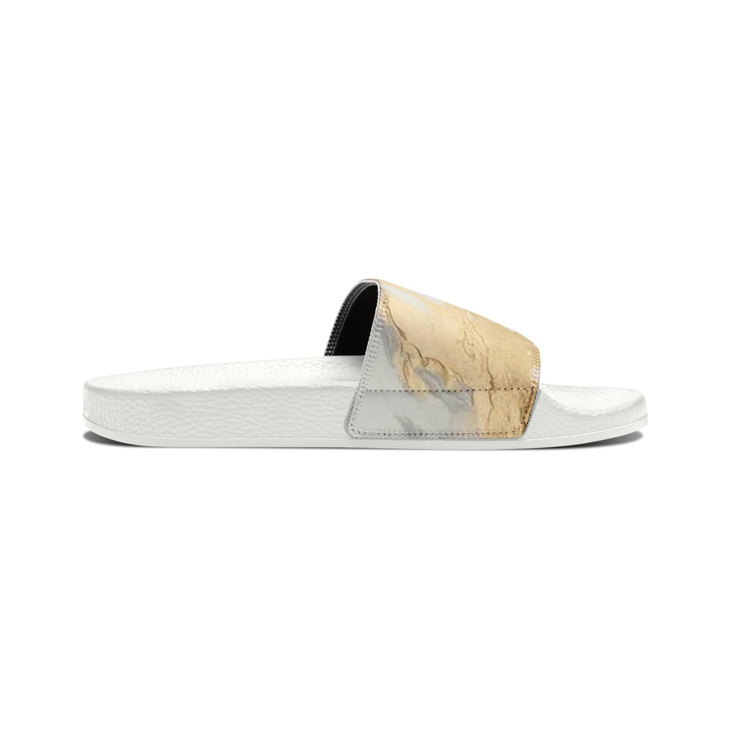 GOLD FOIL Women's Slide Sandals (black or white soles)