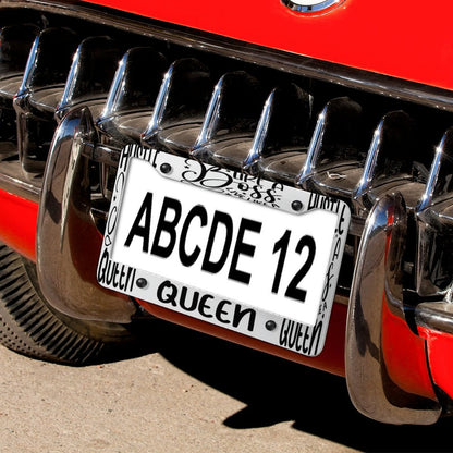 License Plate Frames with 4 Round Holes (1 Pair)