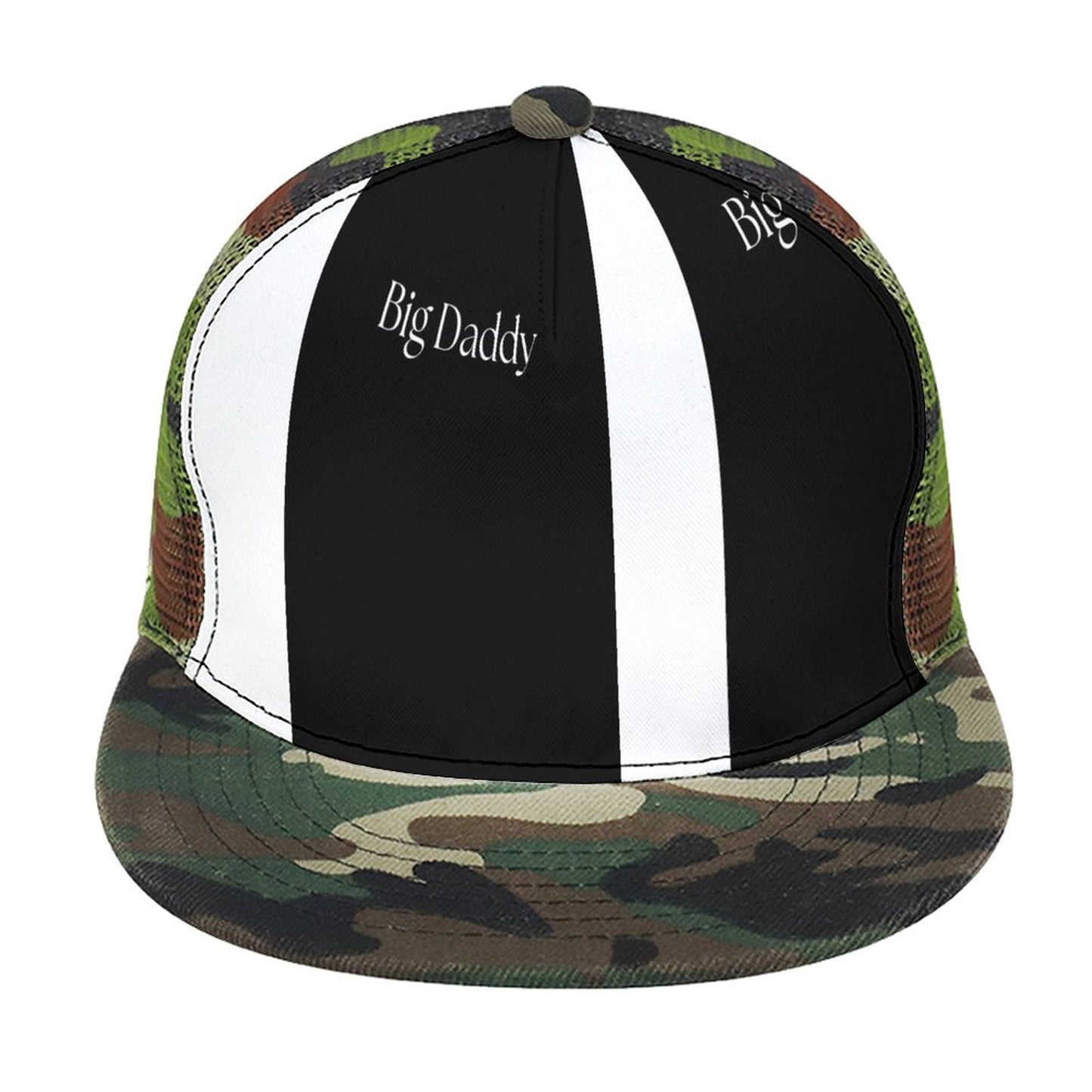 Flat Brim Trucker Hat with Fashion Frontier