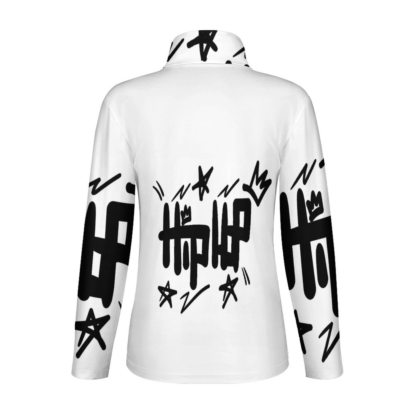 1/4 Zipper Long Sleeve Zip Gym Top DS007 (All-Over Printing)