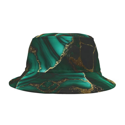 IN MY PRIME Green/Gold Marble (NO PRINT) Bucket Hat