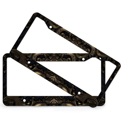License Plate Frames with 4 Round Holes (1 Pair)