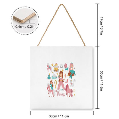 Square Wood Wall Decor Hanging Sign-12"x12"/30x30cm