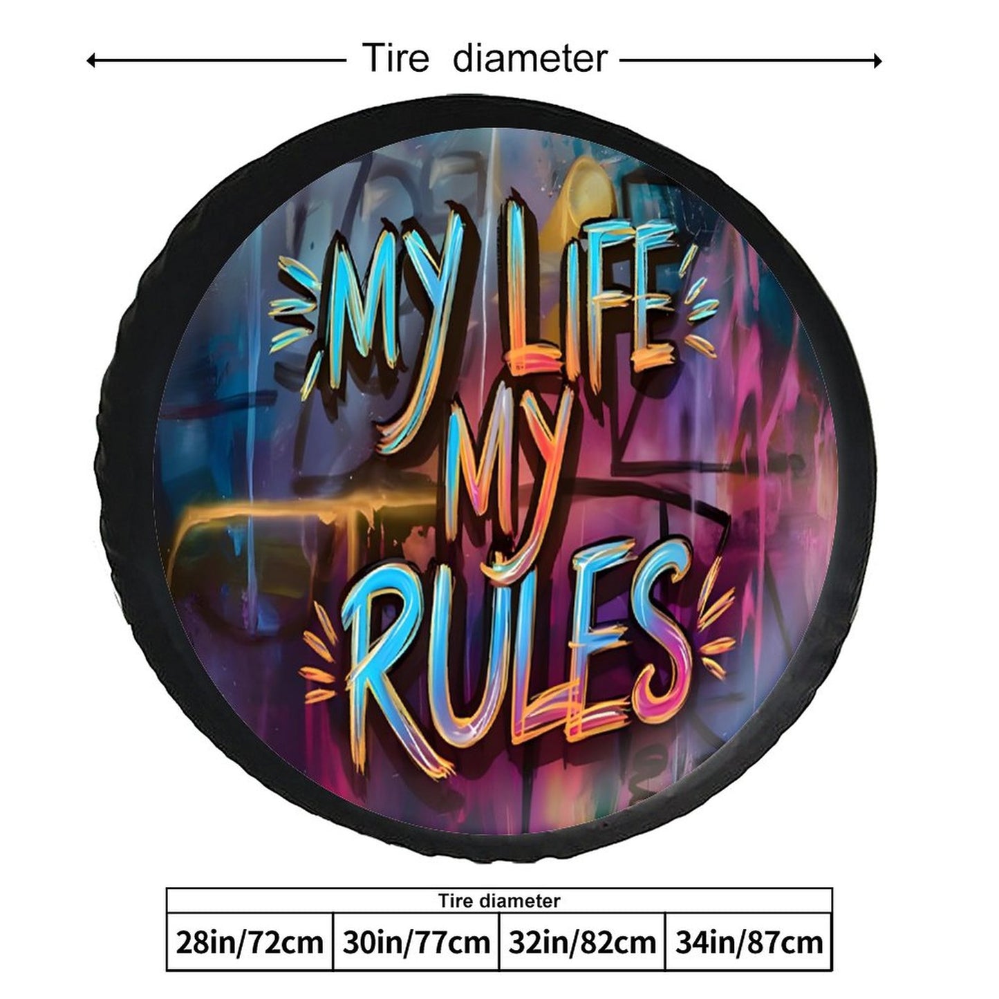 Leather Tire Cover(One-sided Printing)
