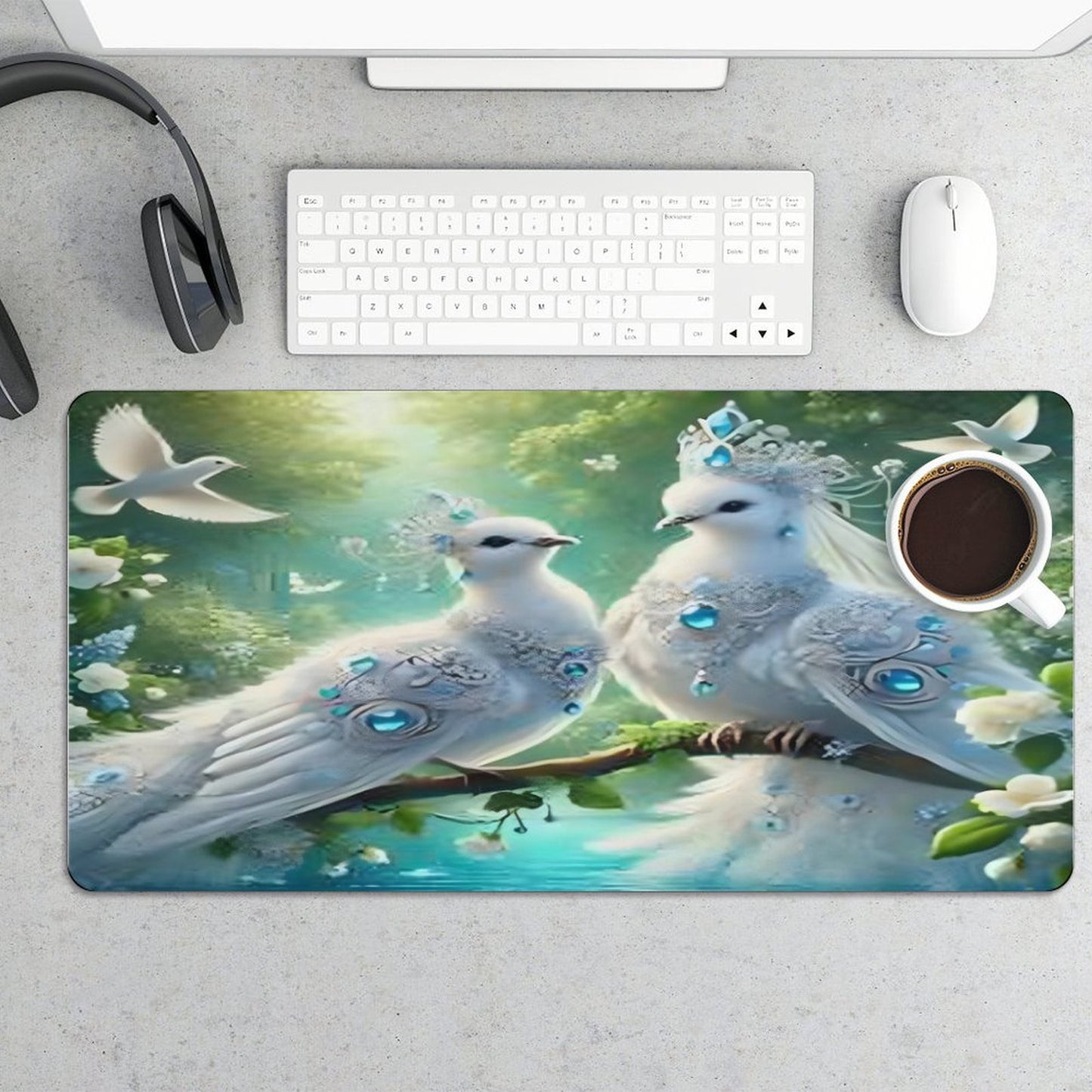 Large Desk Pad Protector without Stitched Edges-12''×24''/ 30x60cm
