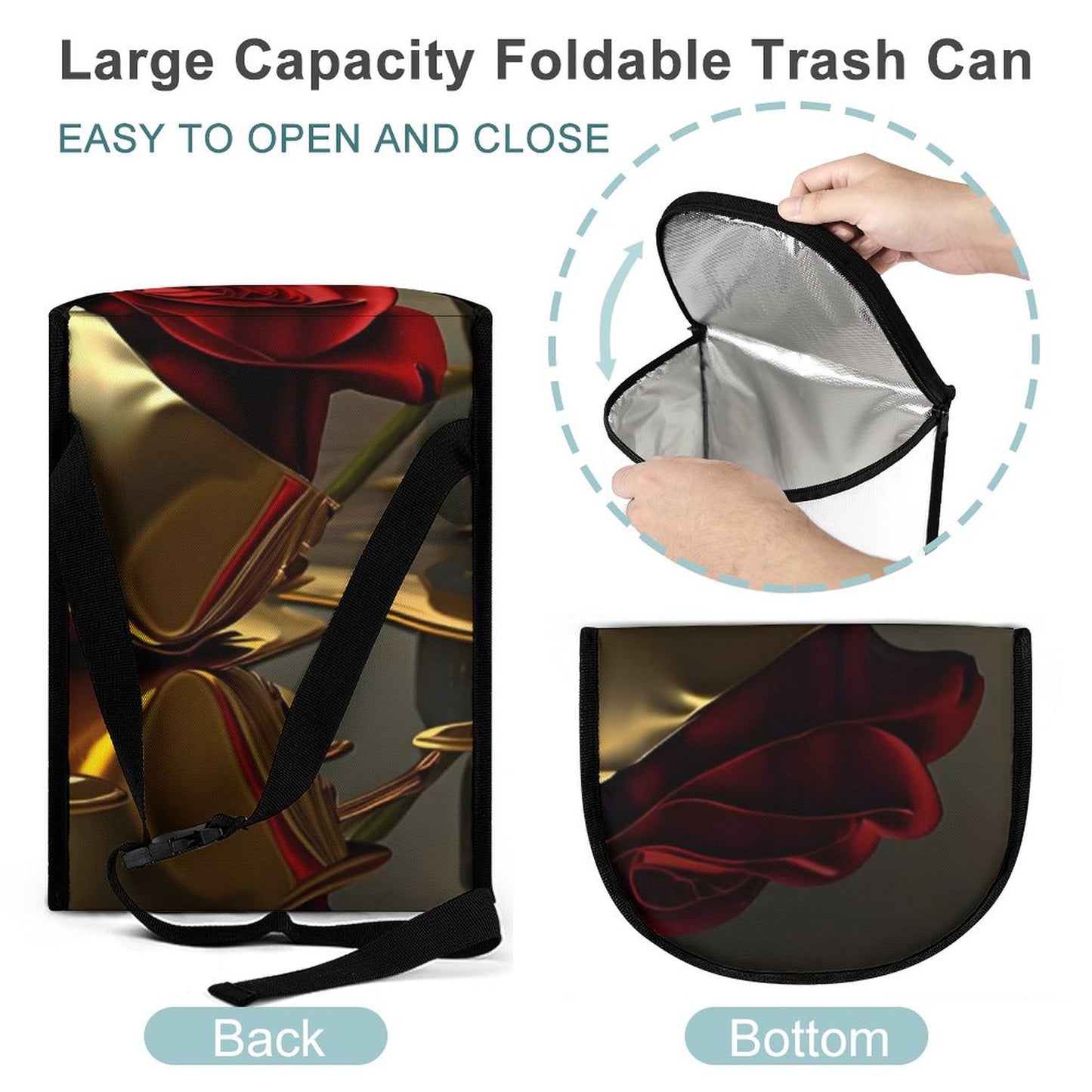 Collapsible Car Trash Bin