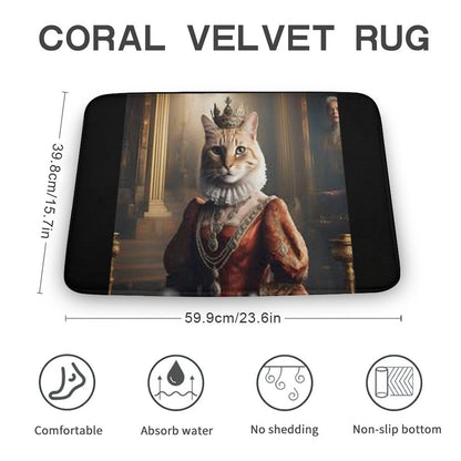Coral Velvet Rug-15.7"x23.6"/ 40x60cm