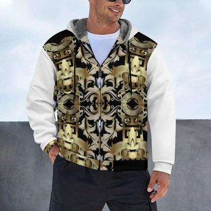 230gsm Full Zip up Hoodie with Plush Lining WZIP (All-Over Printing)
