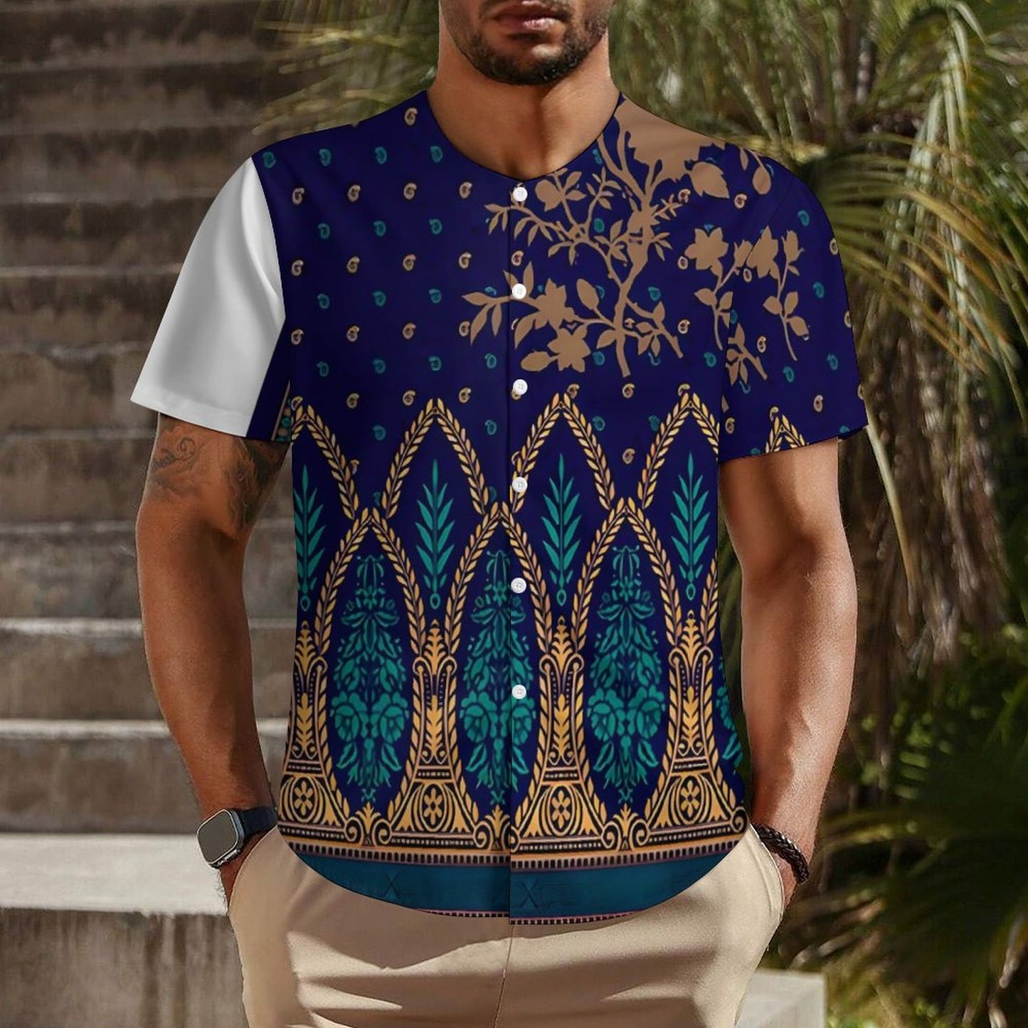 Collarless Shirt LM018 (All-Over Printing)