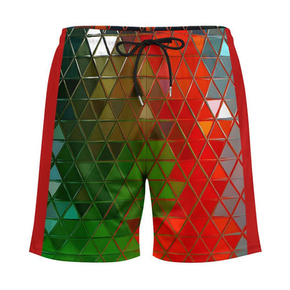 GLASS PRISM Men's Hawaiian shorts with 4 Pockets-SMALL-3XL