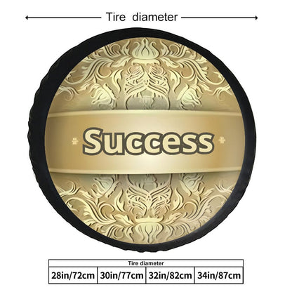 Leather Tire Cover(One-sided Printing)-SUCCESS