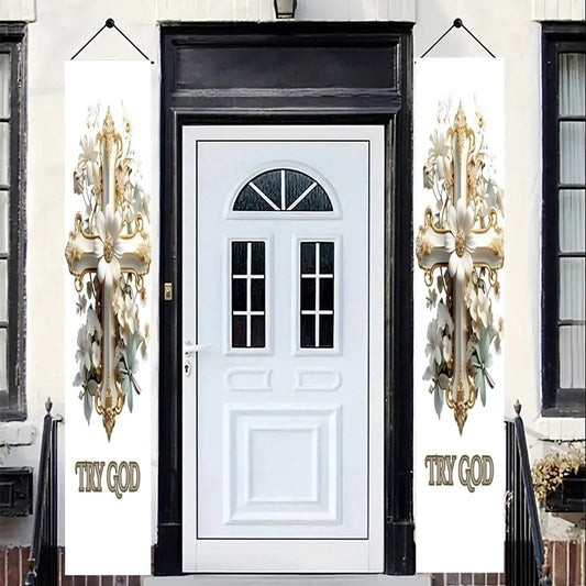 Hanging Door Banners (One-sided Printing)