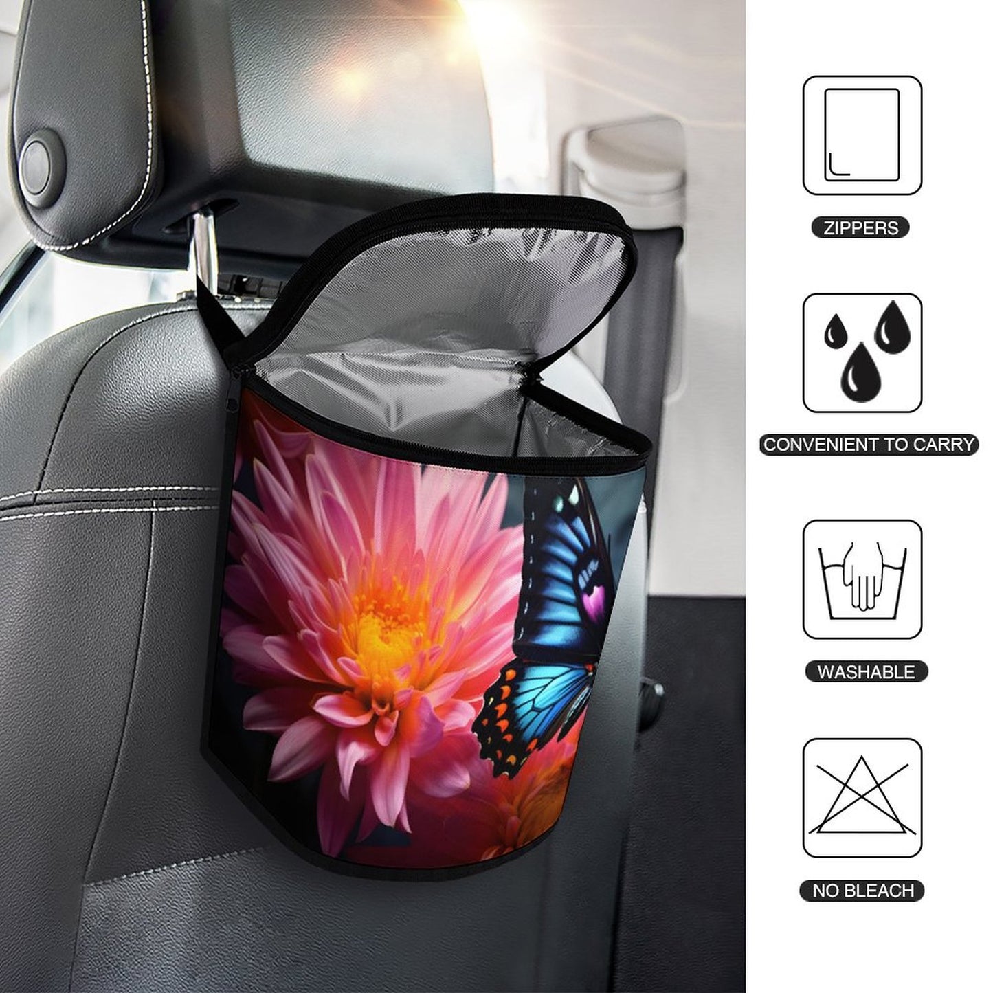 Collapsible Car Trash Bin