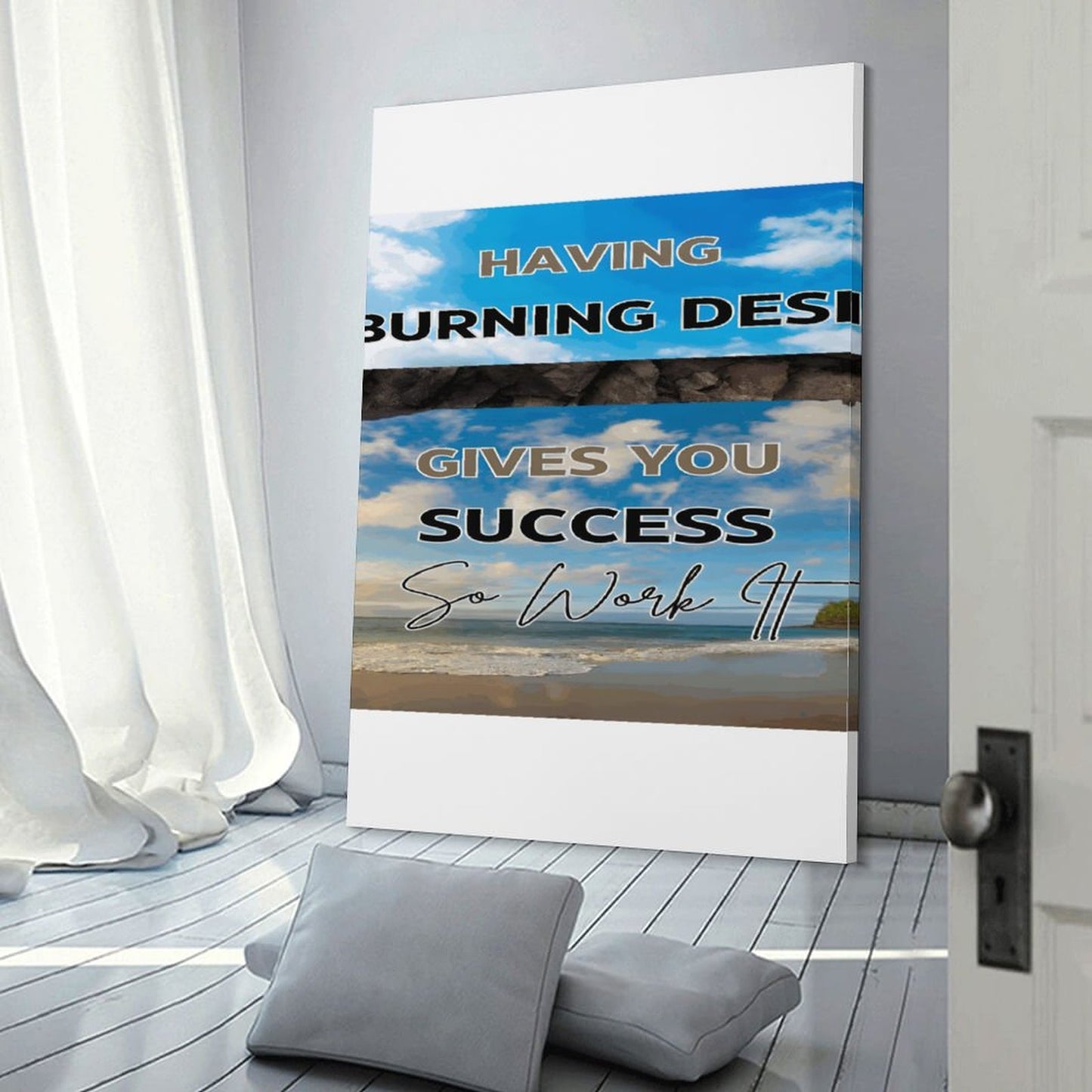 Framed Wooden Poster Hanging (Vertical 2:3)-8x12 inch