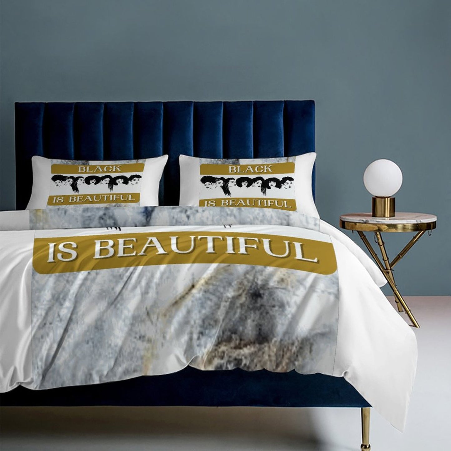 3-Piece Bedding Set-90"x90"/ 229x229cm (Dual-sided Printing)