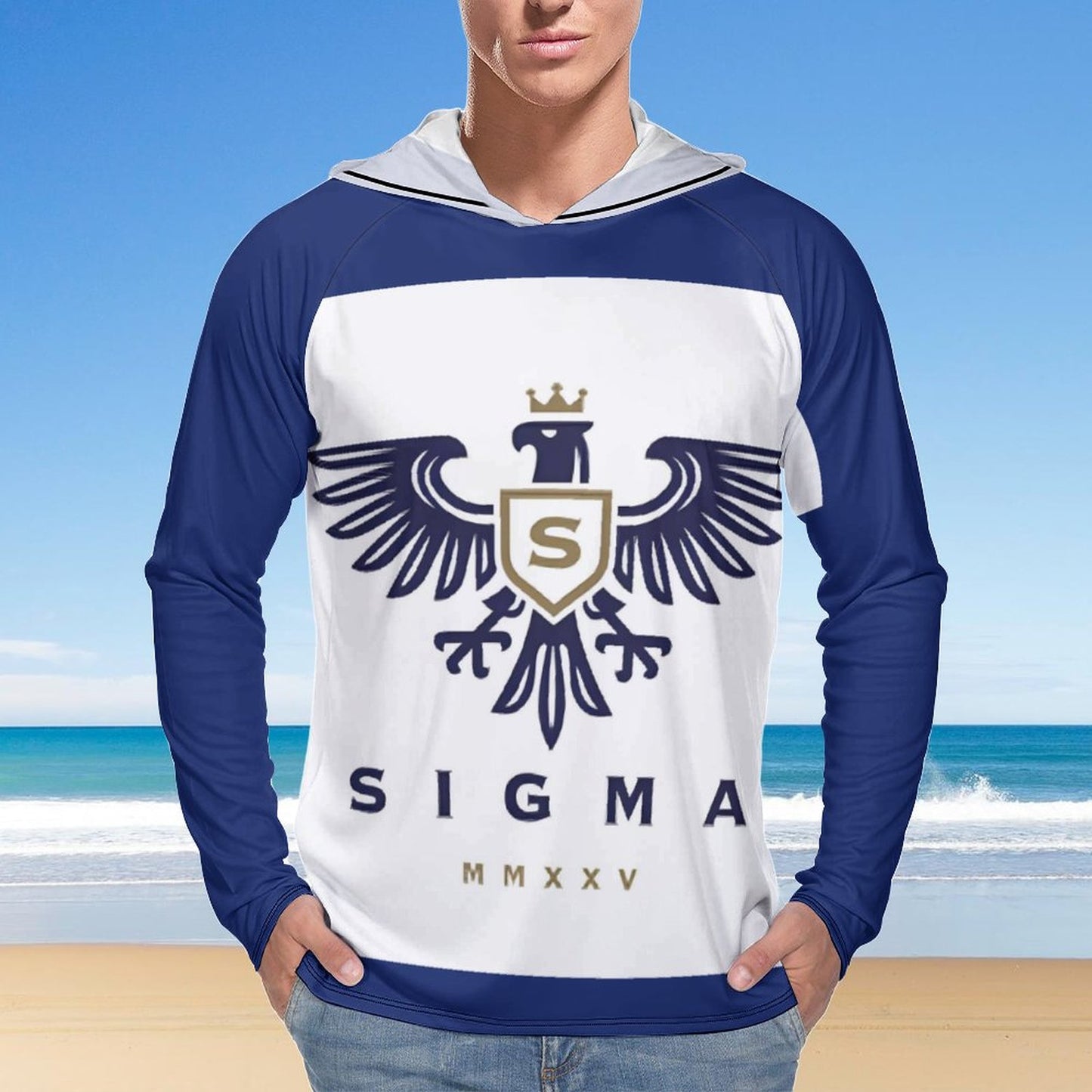 Men's Long Sleeve Hoodie NZ145 (All-Over Printing)