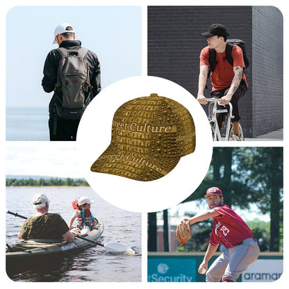 STREET CULTURE Alligator Bent Fitted Cap