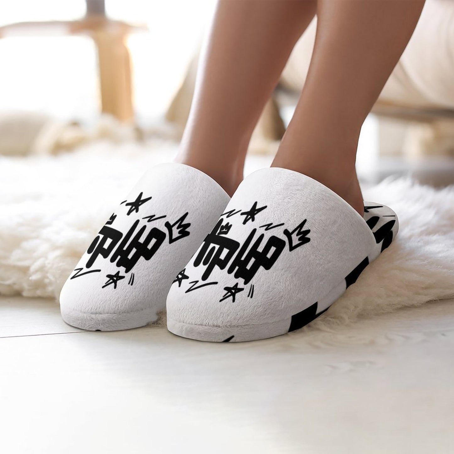 Flannel Ladies Cotton Slippers