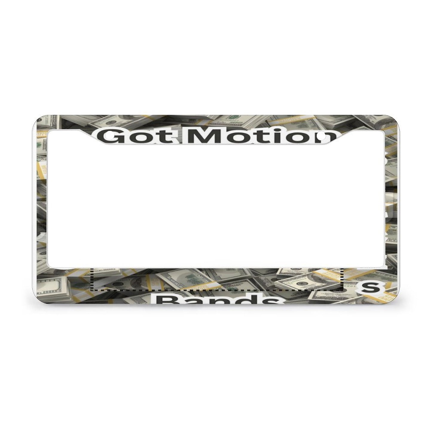 License Plate Frames with 2 Round Holes (1 Pair)