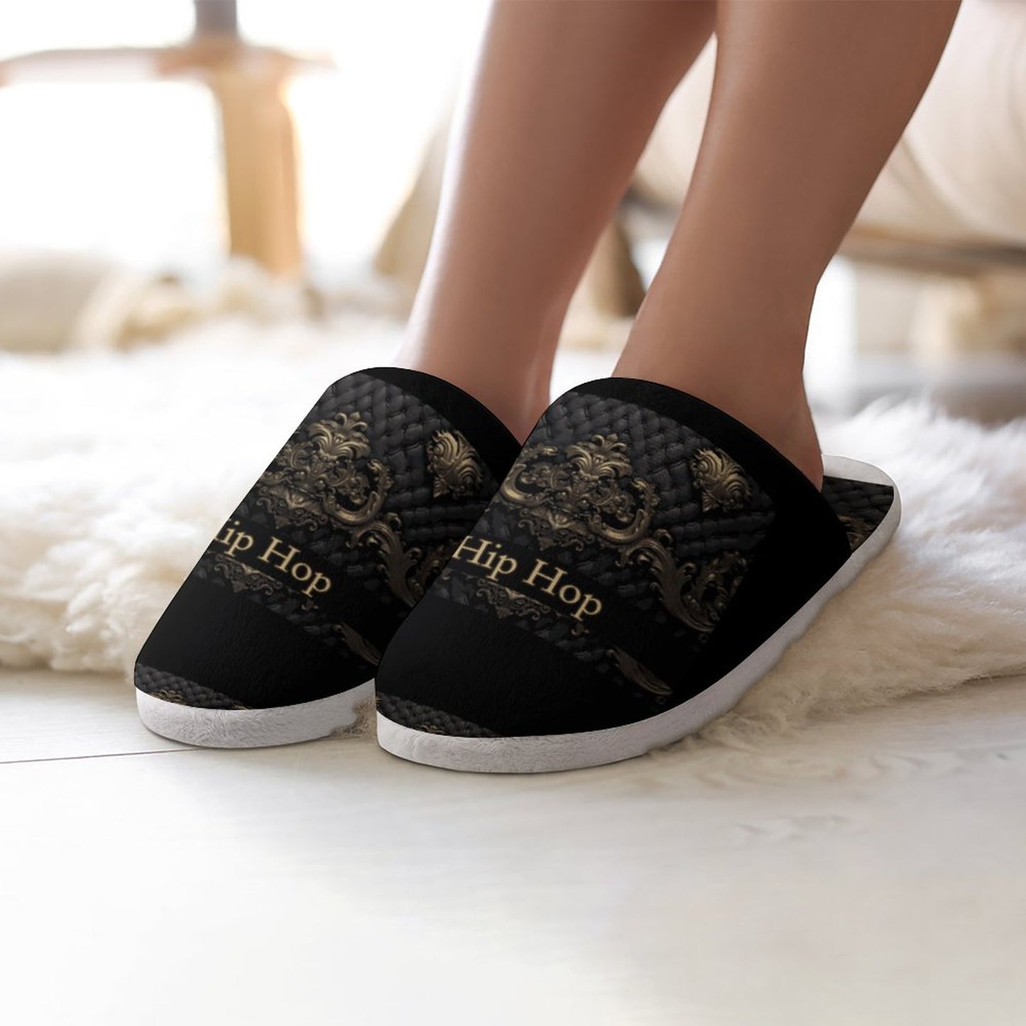 Flannel Ladies Cotton Slippers