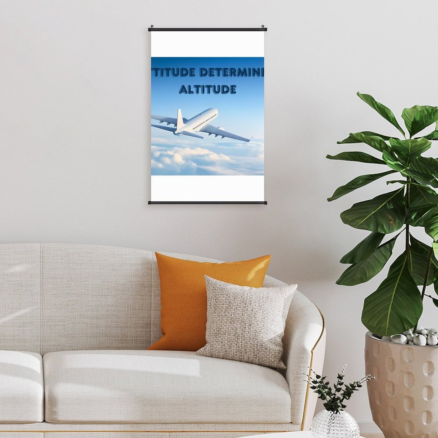Canvas Hanging Poster with Scrolls-16"x24"/ 40x60cm