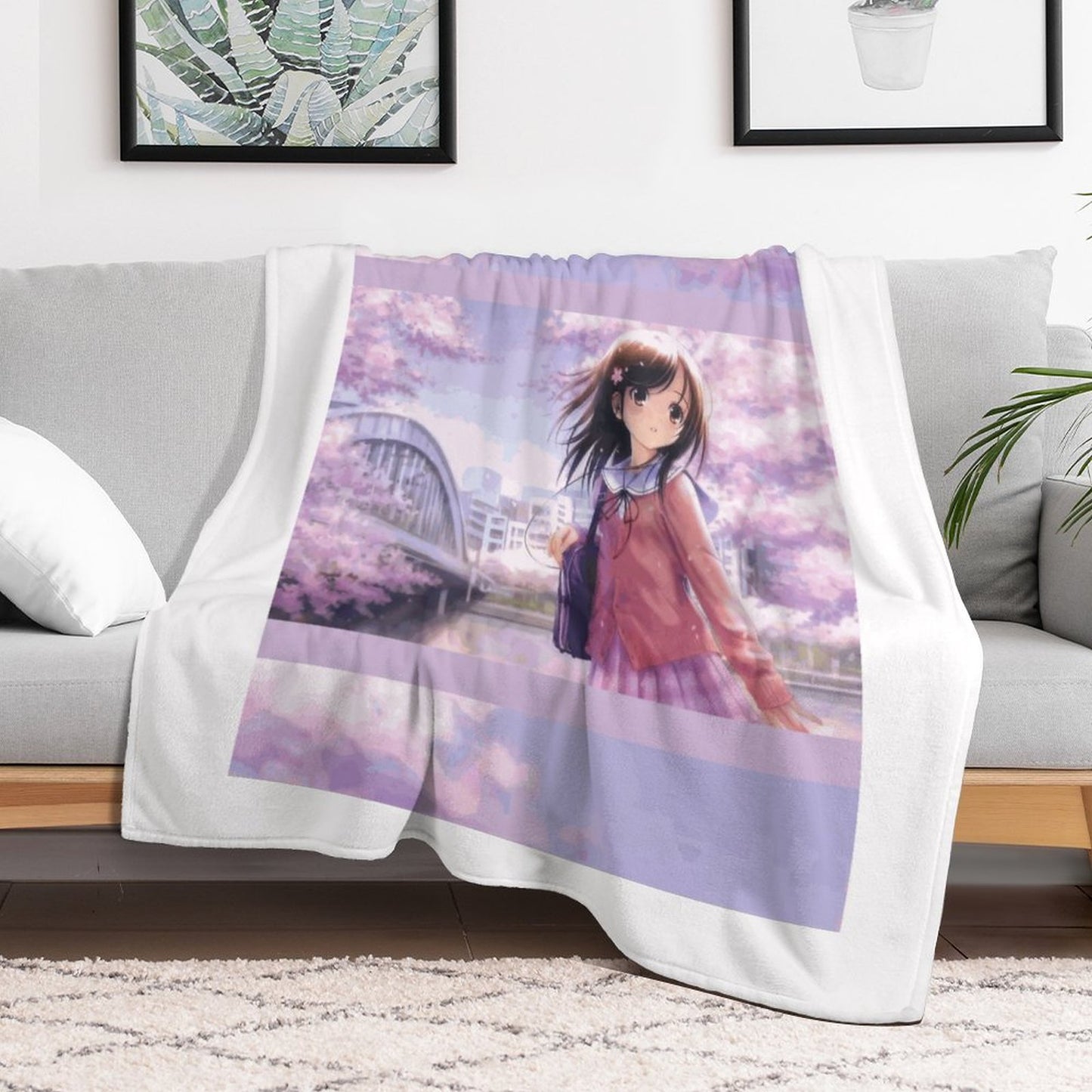 250gsm Flannel Throw Blanket-60"x80"