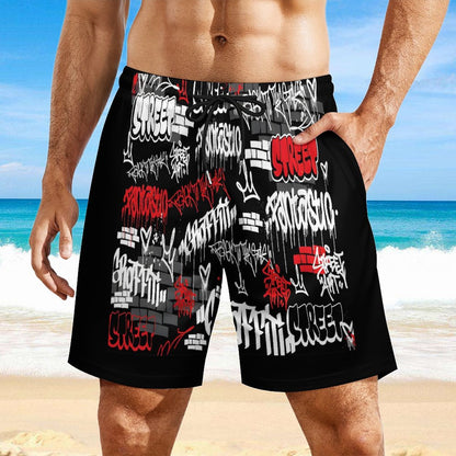 Men's Beach Shorts with 4 Pockets