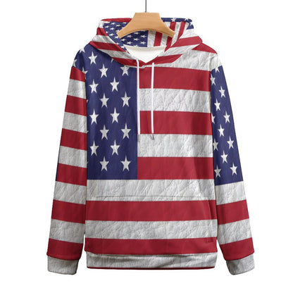 AMERICA Men's Hoodie with Double-layer Cap-SMALL-6XL