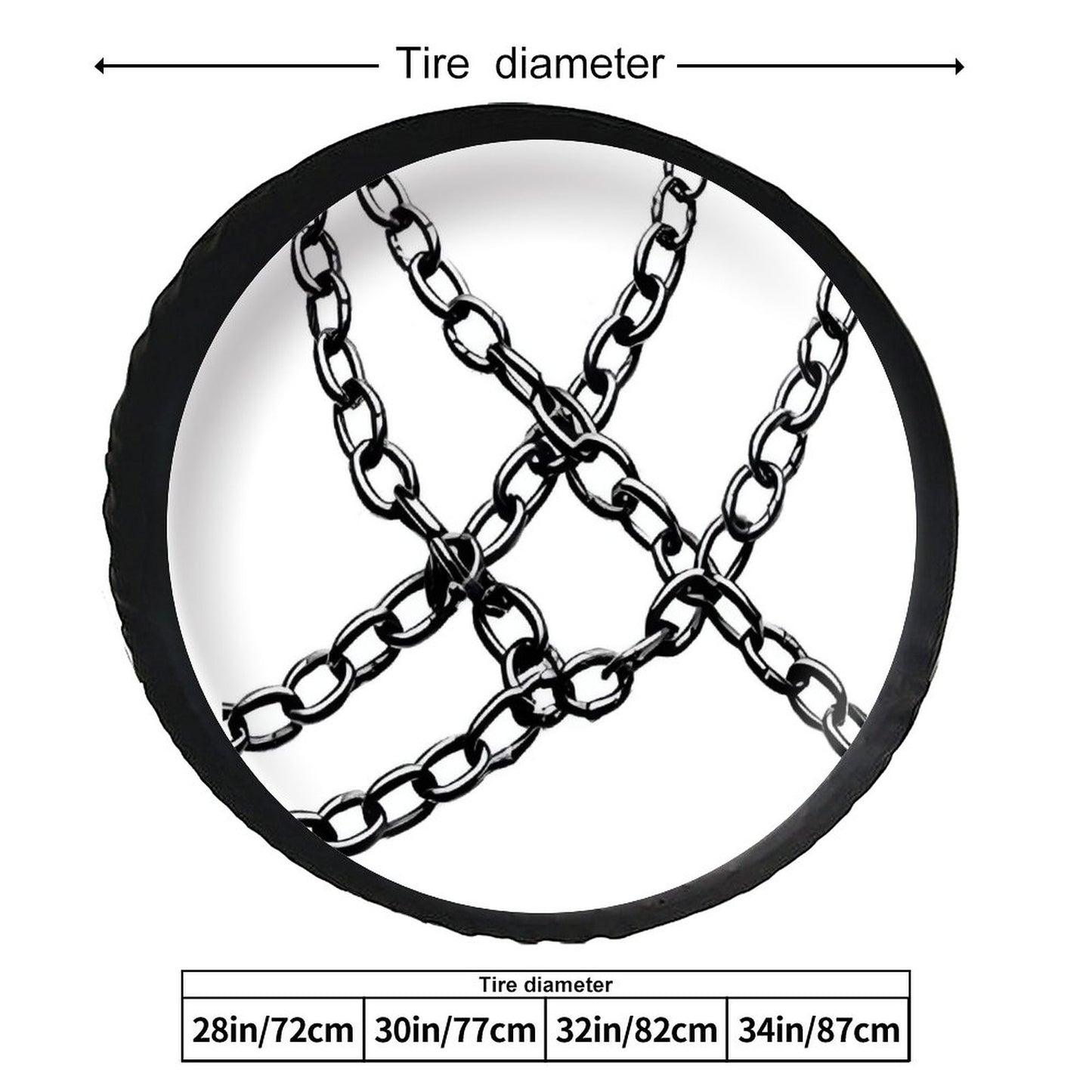 Leather Tire Cover(One-sided Printing)