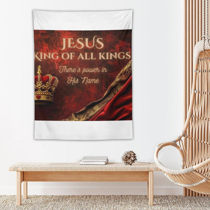Wall Art with Vertical Tapestry