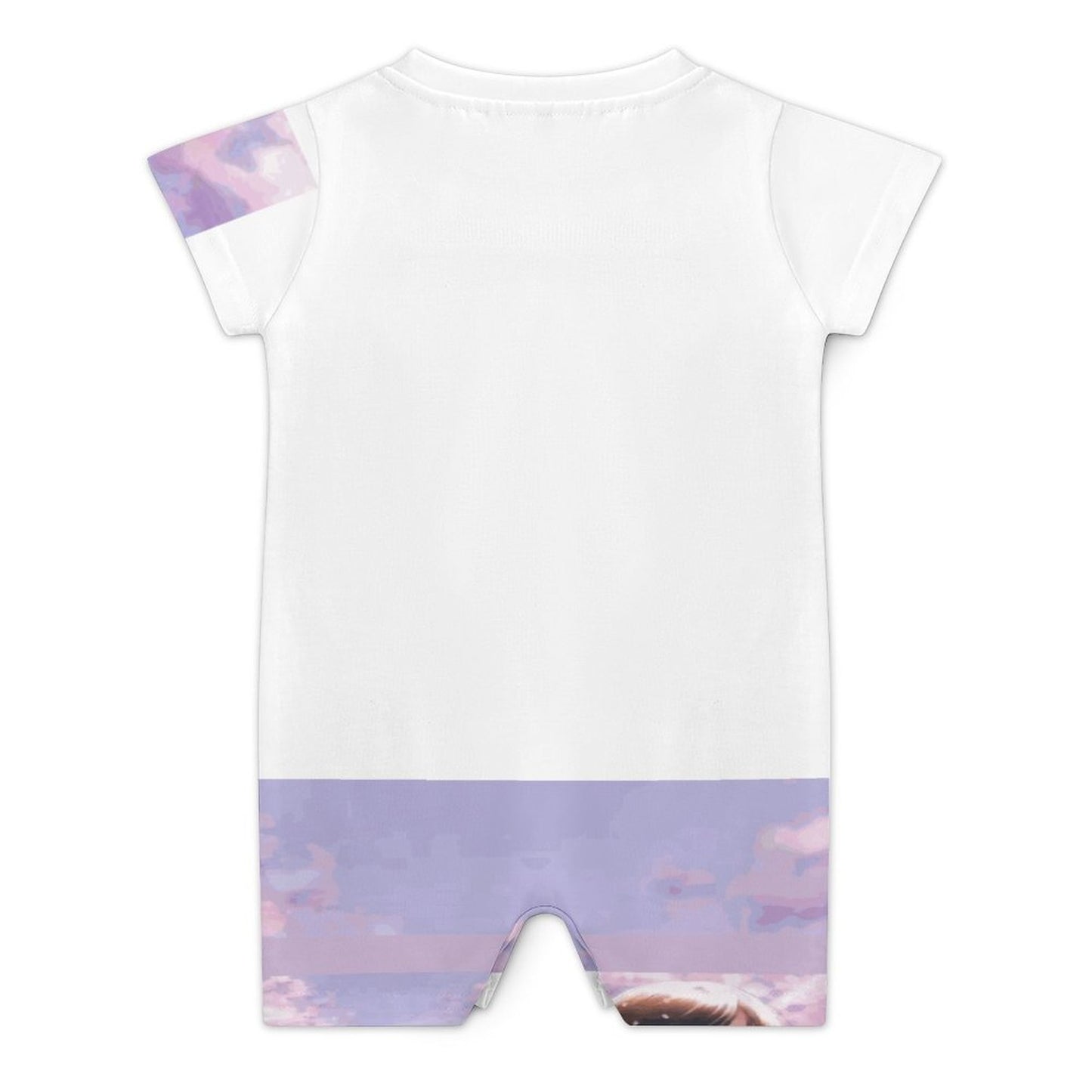 Short Sleeve Baby Bodysuit Romper PLR (All-Over Printing)
