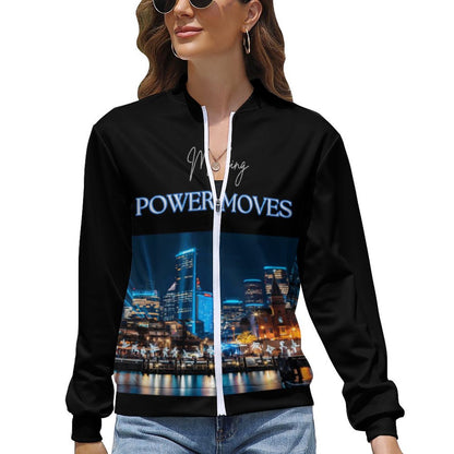 MAKING POWER MOVES Women's Zipper Jacket