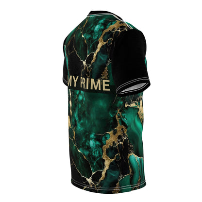 IN MY PRIME GREEN & GOLD MARBLE Tee (4 oz=thin/6 oz. thick)