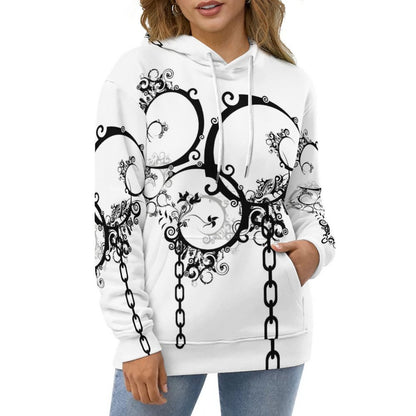 230gsm Lady Hoodie with Double-layer Cap (All-Over Printing)